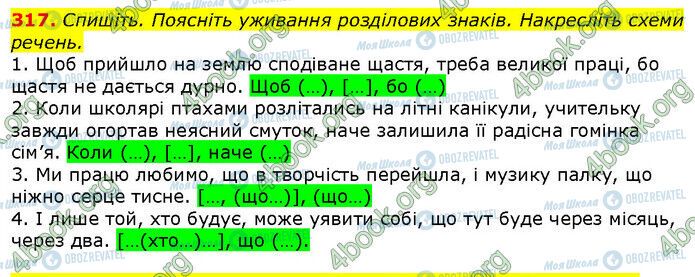 ГДЗ Укр мова 9 класс страница 317